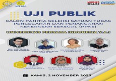 Uji Publik Calon Panitia Seleksi Satuan Tugas Pencegahan dan Penanganan Kekerasan Seksual (PPKS)